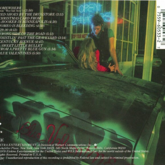 tom waits blue valentine mint 1993 cd - cool jazz blues spoken word somewhere - Picture 3 of 4